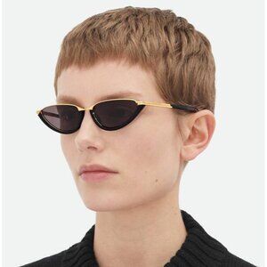 NEW BOTTEGA VENETA SUNGLASSES BLACK WOMEN EYEWEAR BOTTEGA VENETA BV1346S 001